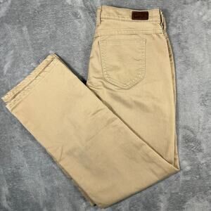 Lee Chino Pants Women's 12 (32 x 30) Relaxed Straight Leg Y2K Beige